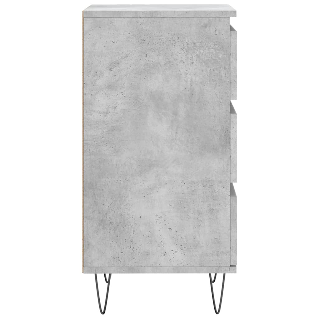 Komoda siva boja betona 40 x 35 x 70 cm od konstruiranog drva