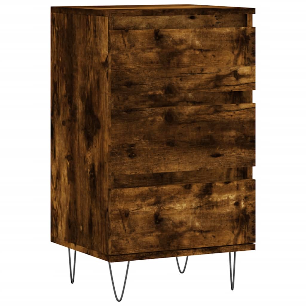 Komoda boja dimljenog hrasta 40 x 35 x 70 cm konstruirano drvo