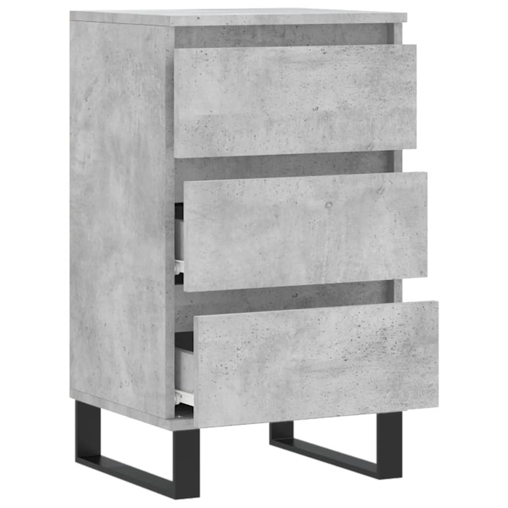Komoda siva boja betona 40 x 35 x 70 cm od konstruiranog drva