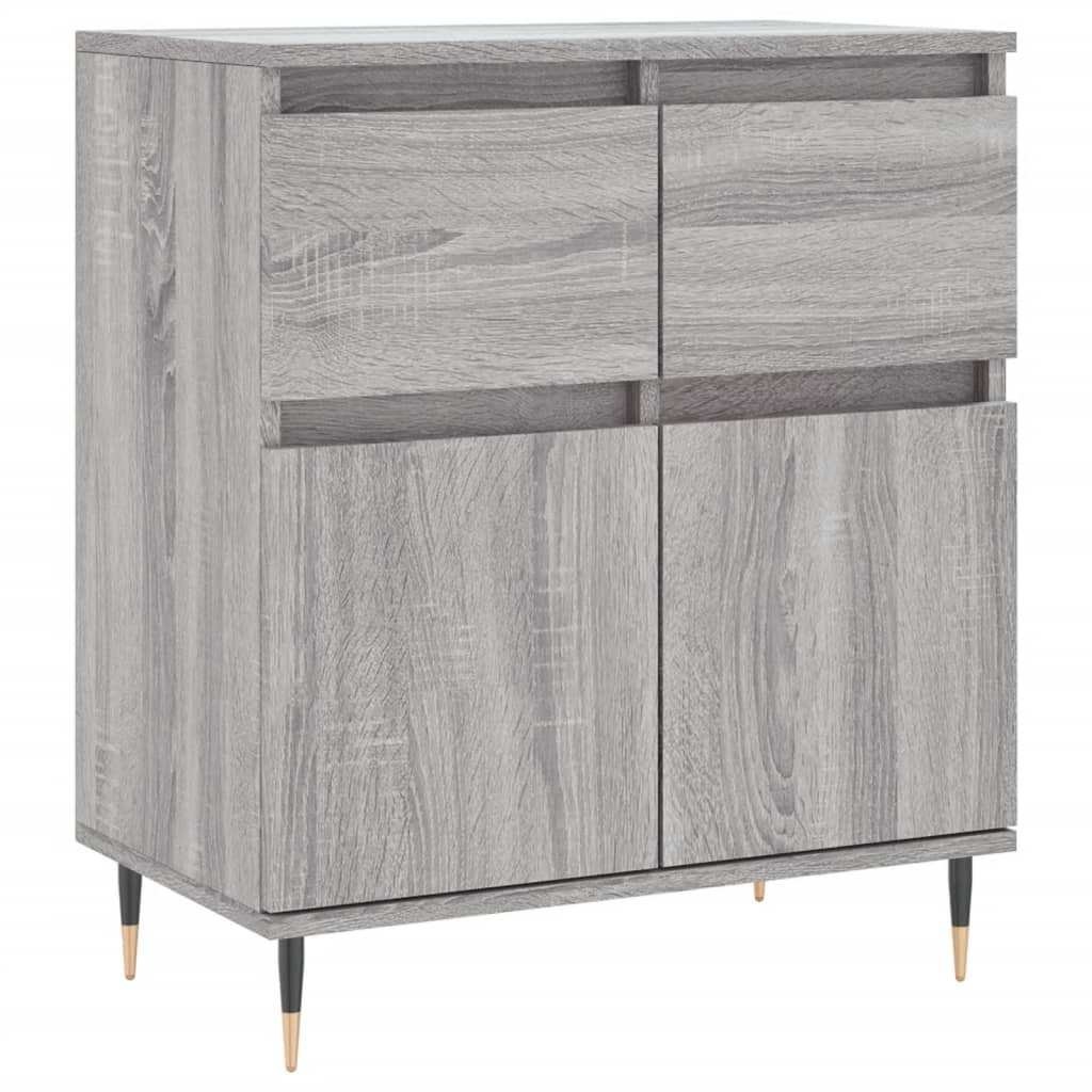Komoda sivog hrasta sonome 60x35x70 cm od konstruiranog drva
