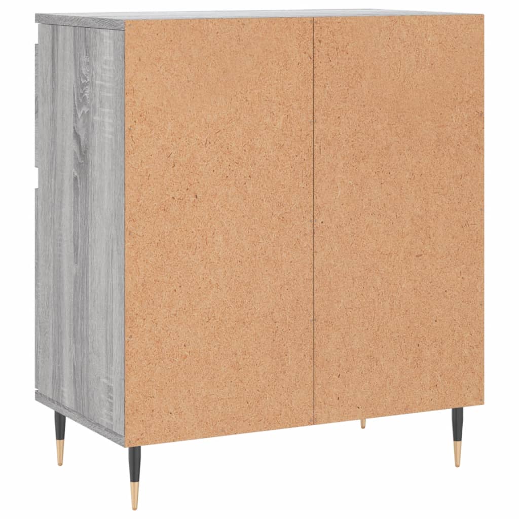 Komoda sivog hrasta sonome 60x35x70 cm od konstruiranog drva
