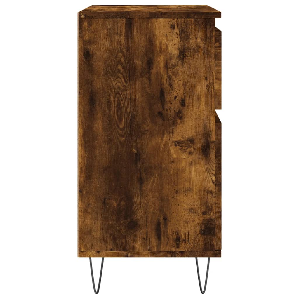 Komoda boja dimljenog hrasta 60 x 35 x 70 cm konstruirano drvo
