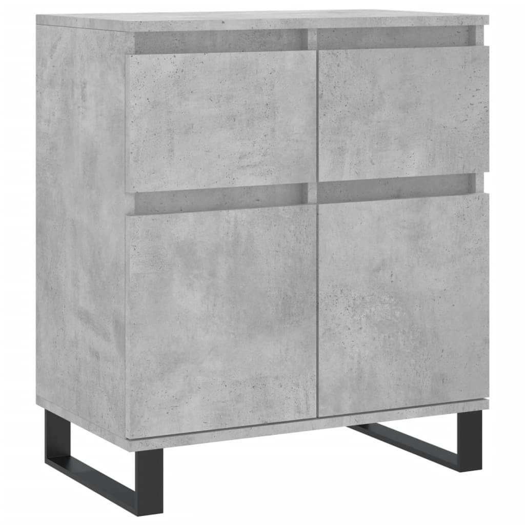 Komoda siva boja betona 60x35x70 cm od konstruiranog drva