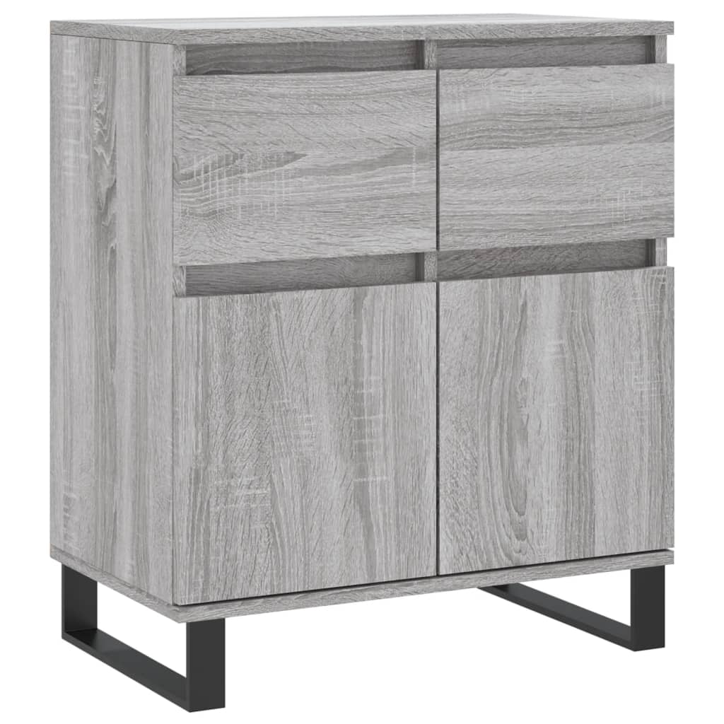 Komoda sivog hrasta sonome 60x35x70 cm od konstruiranog drva