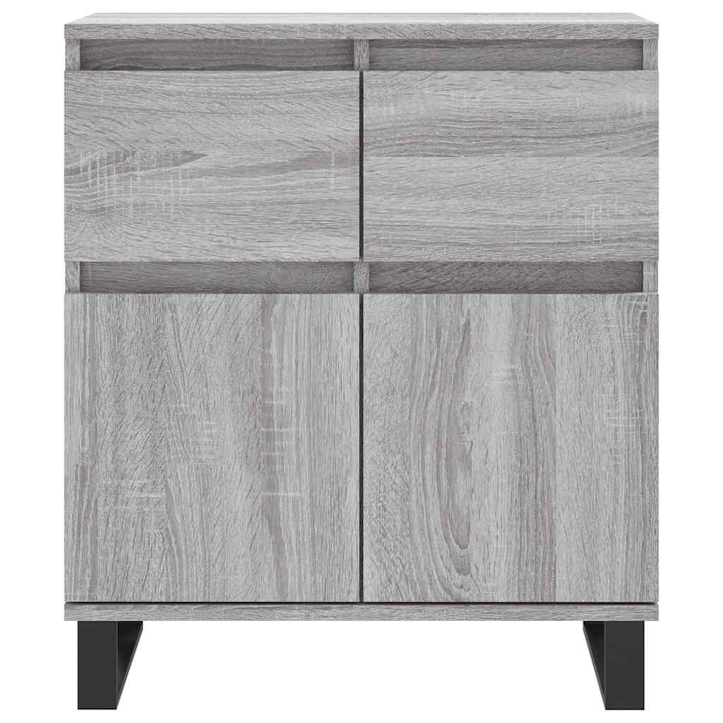 Komoda sivog hrasta sonome 60x35x70 cm od konstruiranog drva