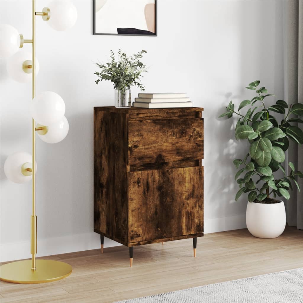 Komoda boja dimljenog hrasta 40 x 35 x 70 cm konstruirano drvo