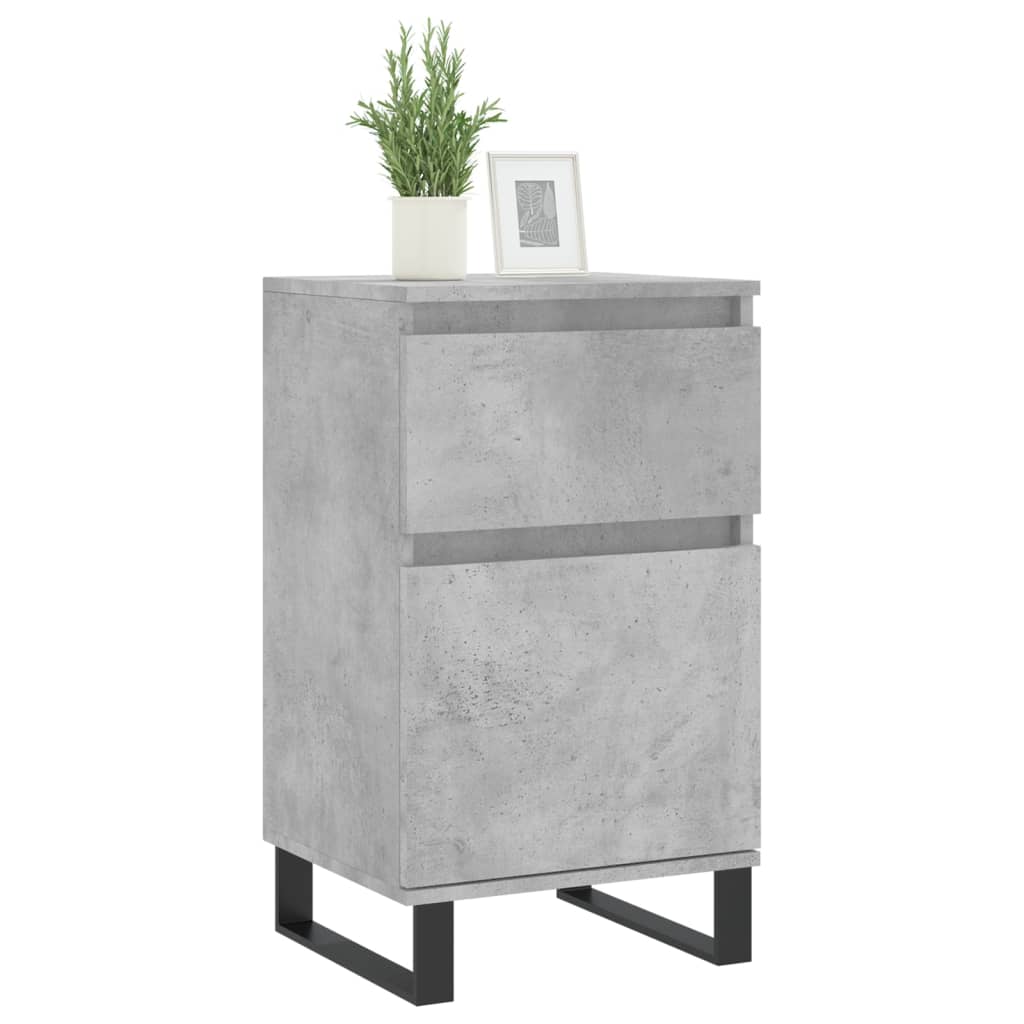 Komoda siva boja betona 40 x 35 x 70 cm od konstruiranog drva