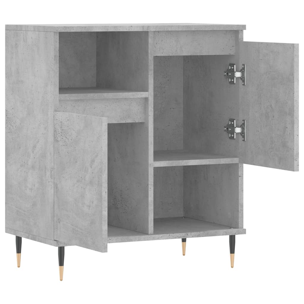 Komoda siva boja betona 60x35x70 cm od konstruiranog drva