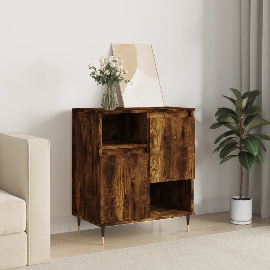 Komoda boja dimljenog hrasta 60 x 35 x 70 cm konstruirano drvo