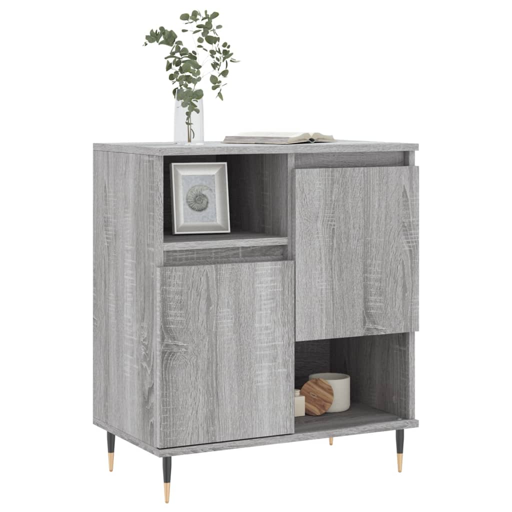 Komoda sivog hrasta sonome 60x35x70 cm od konstruiranog drva
