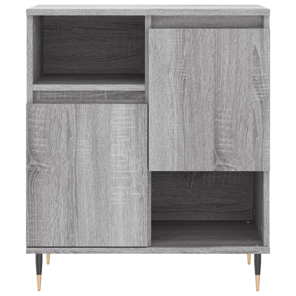 Komoda sivog hrasta sonome 60x35x70 cm od konstruiranog drva