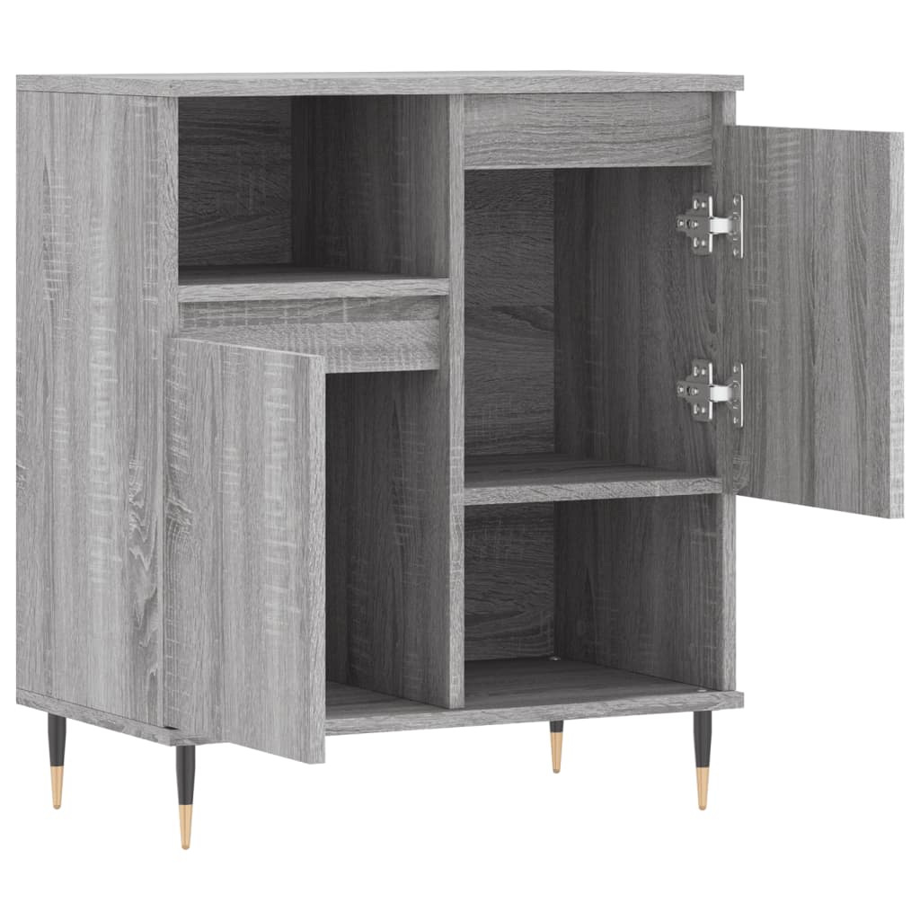 Komoda sivog hrasta sonome 60x35x70 cm od konstruiranog drva