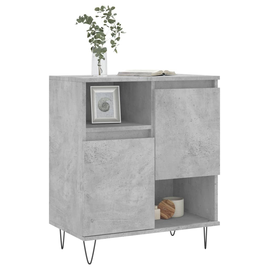 Komoda siva boja betona 60x35x70 cm od konstruiranog drva
