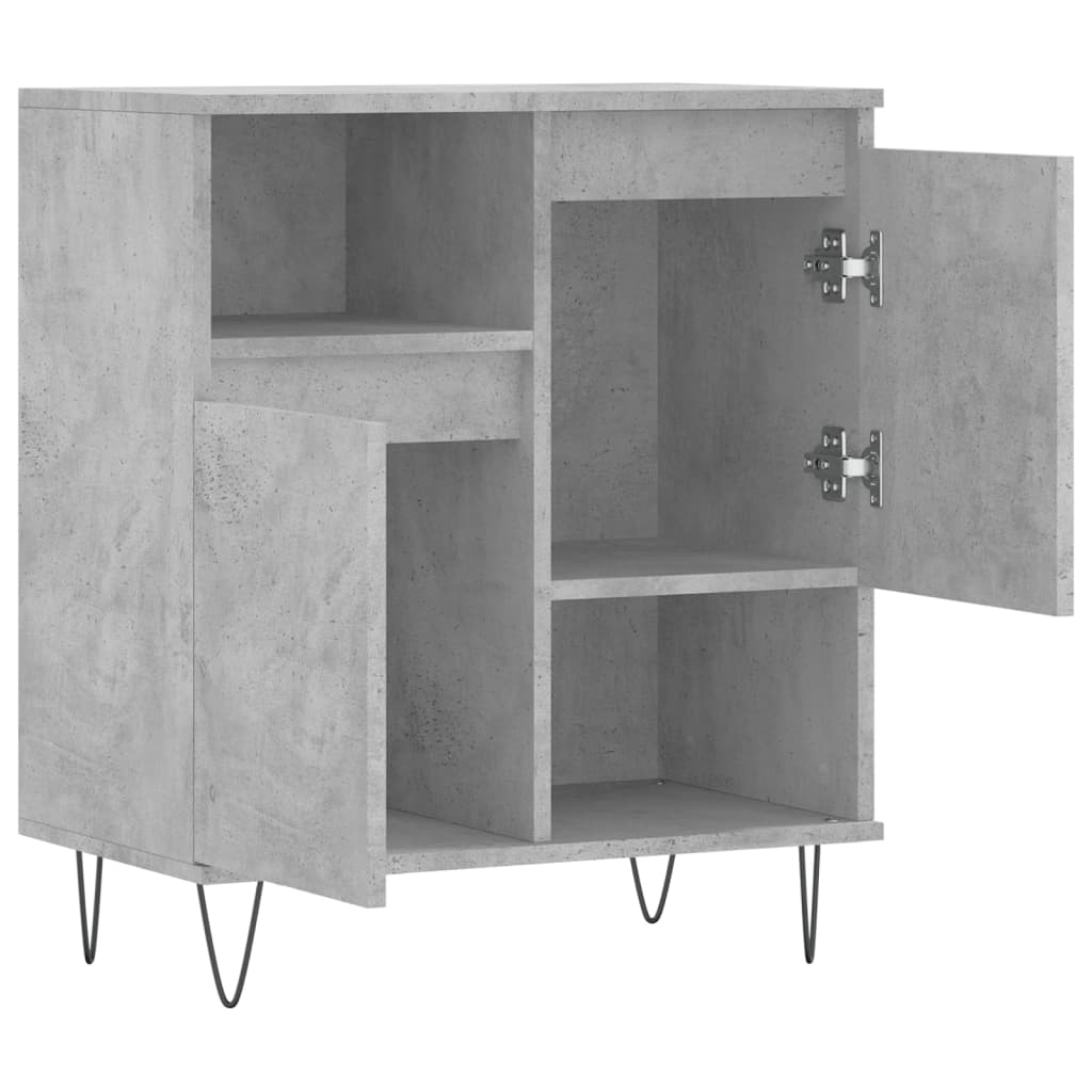 Komoda siva boja betona 60x35x70 cm od konstruiranog drva