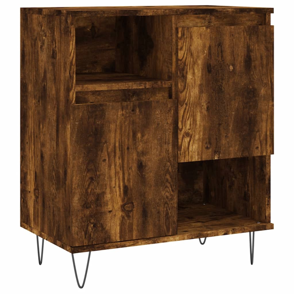 Komoda boja dimljenog hrasta 60 x 35 x 70 cm konstruirano drvo