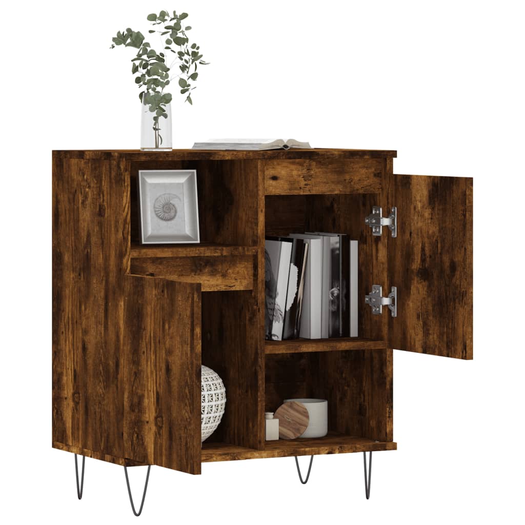 Komoda boja dimljenog hrasta 60 x 35 x 70 cm konstruirano drvo