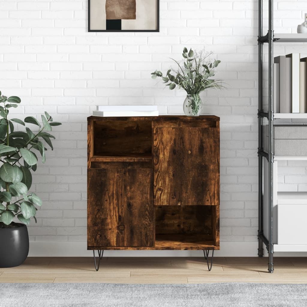 Komoda boja dimljenog hrasta 60 x 35 x 70 cm konstruirano drvo