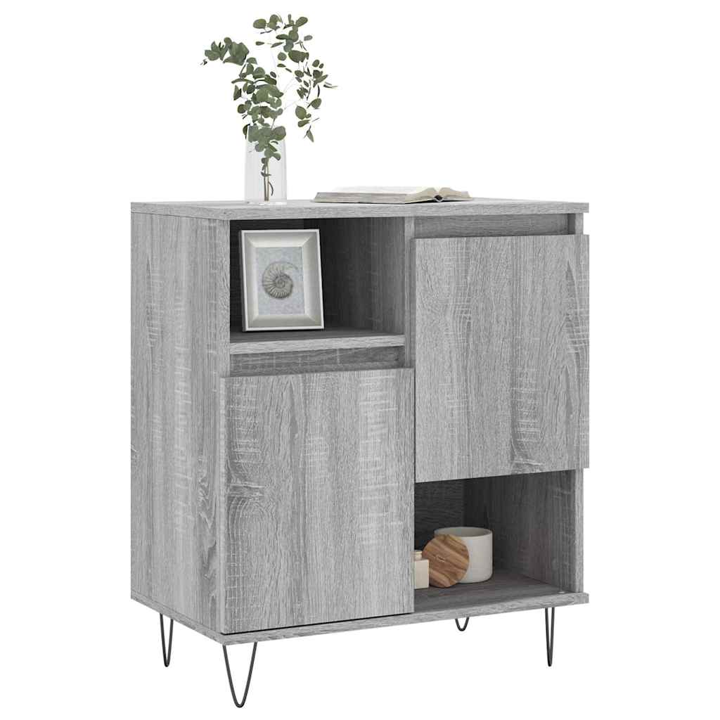 Komoda sivog hrasta sonome 60x35x70 cm od konstruiranog drva