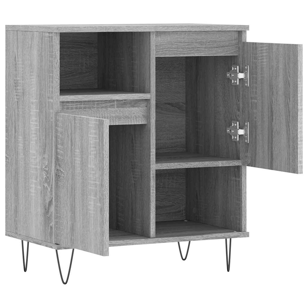 Komoda sivog hrasta sonome 60x35x70 cm od konstruiranog drva