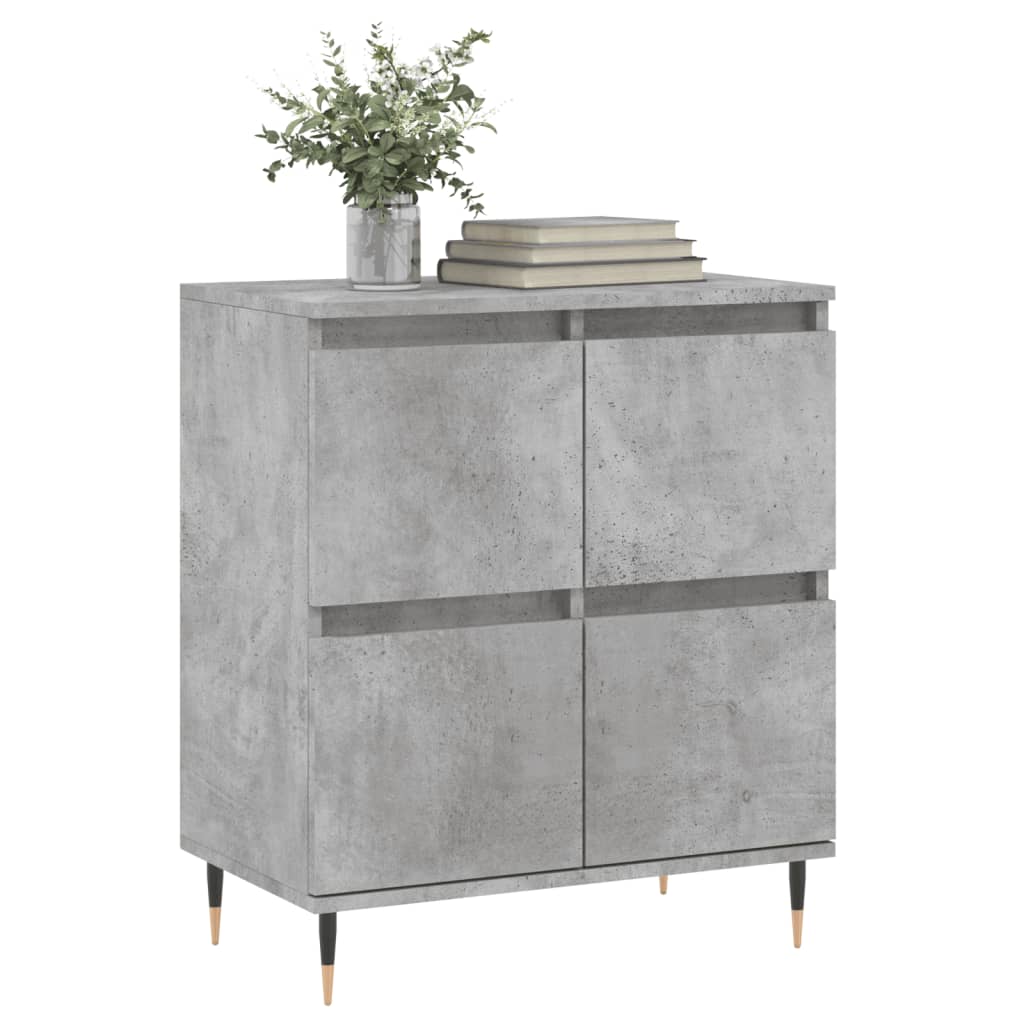 Komoda siva boja betona 60x35x70 cm od konstruiranog drva