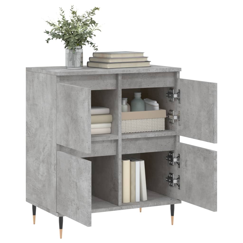 Komoda siva boja betona 60x35x70 cm od konstruiranog drva