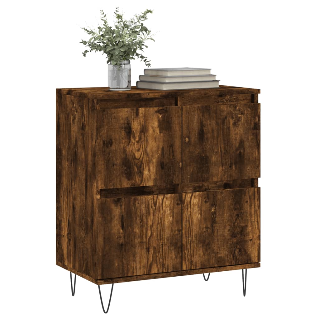 Komoda boja dimljenog hrasta 60 x 35 x 70 cm konstruirano drvo