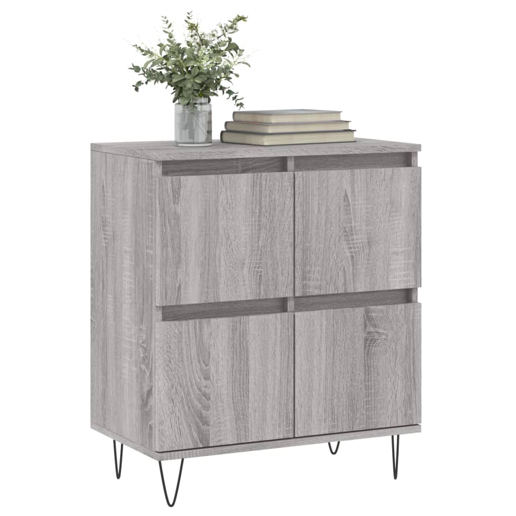 Komoda sivog hrasta sonome 60x35x70 cm od konstruiranog drva