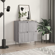 Komoda sivog hrasta sonome 60x35x70 cm od konstruiranog drva