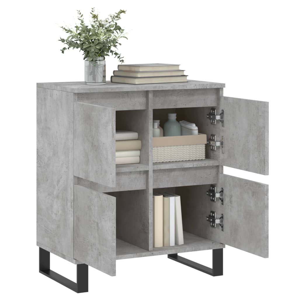 Komoda siva boja betona 60x35x70 cm od konstruiranog drva