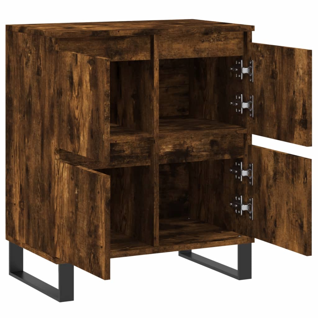 Komoda boja dimljenog hrasta 60 x 35 x 70 cm konstruirano drvo