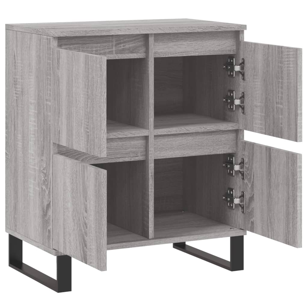Komoda sivog hrasta sonome 60x35x70 cm od konstruiranog drva