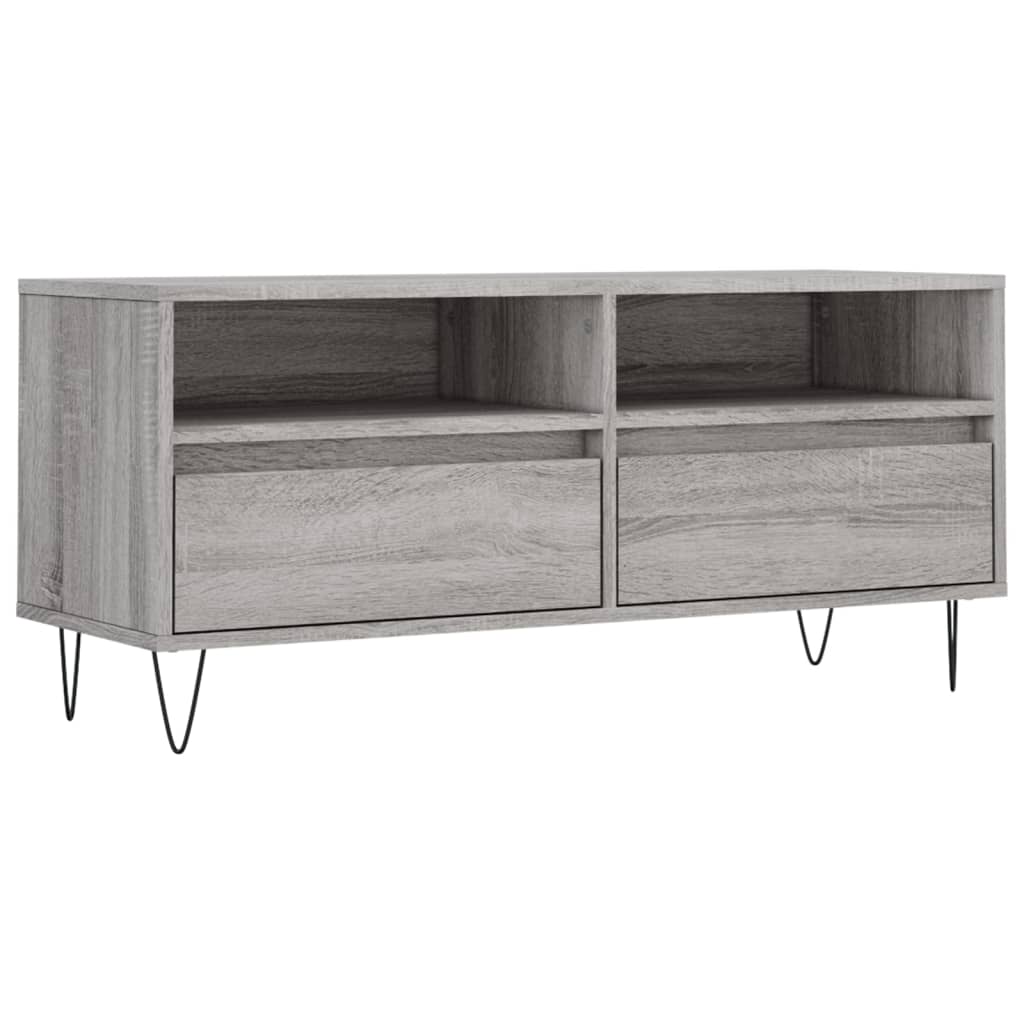TV ormarić sivi Sonoma 100x34,5x44,5cm konstruirano drvo