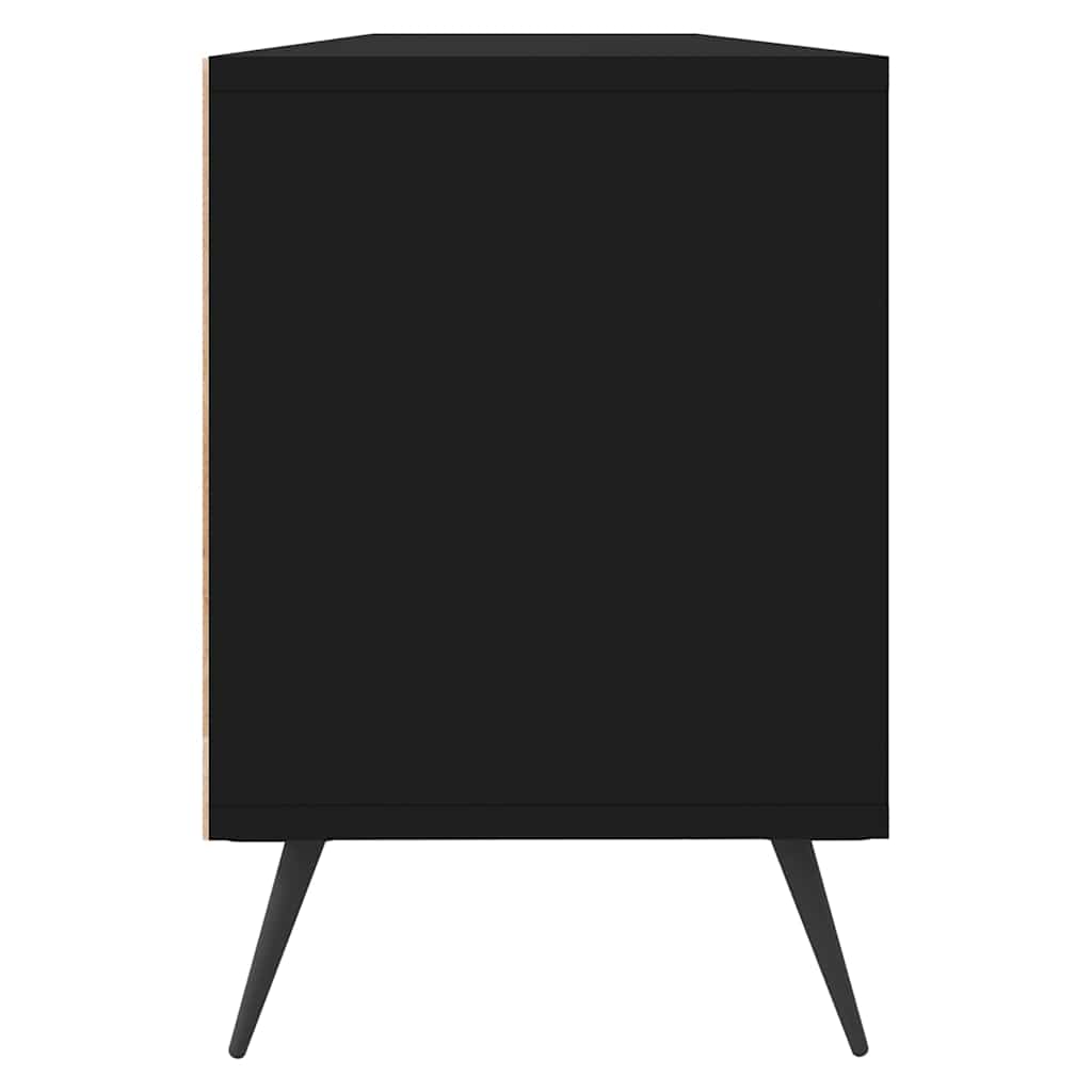 TV ormarić crni 150x30x44,5 cm od konstruiranog drva