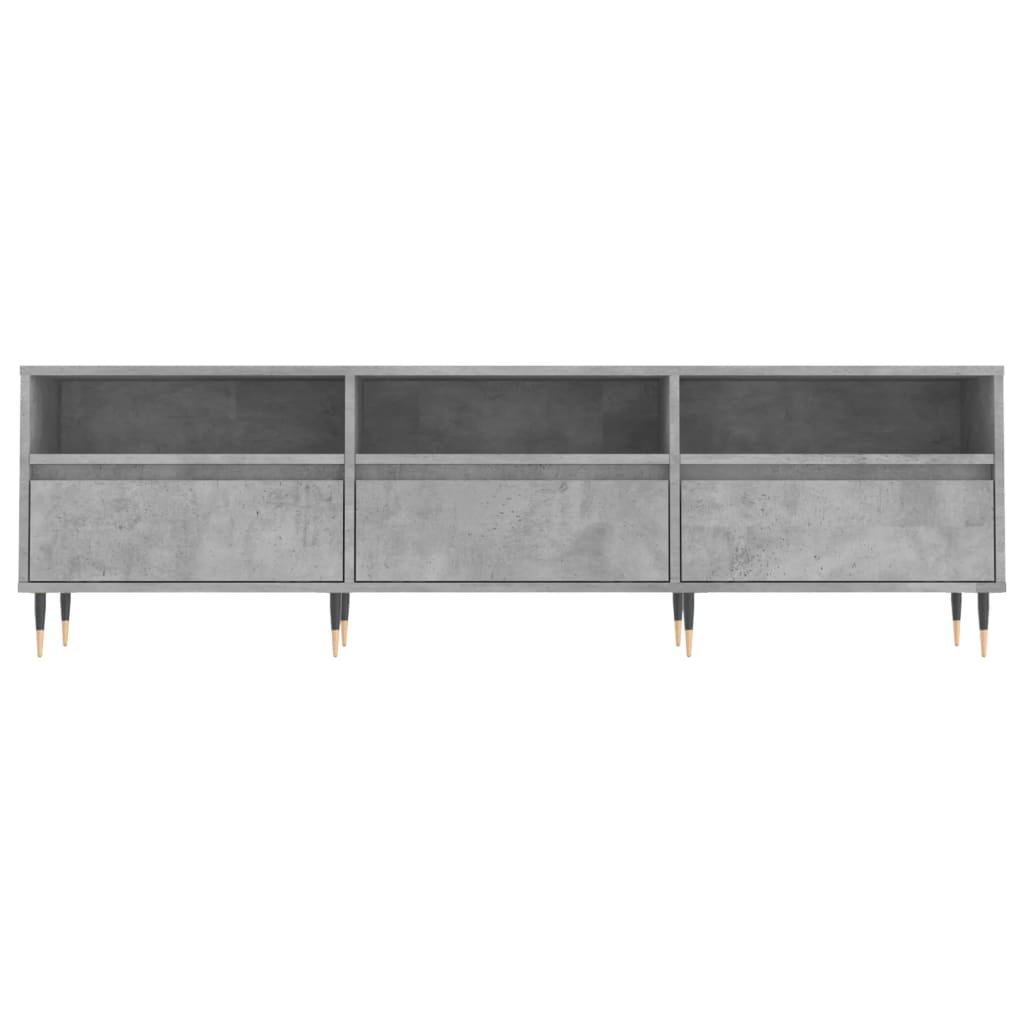 TV ormarić boja betona 150x30x44,5 cm od konstruiranog drva