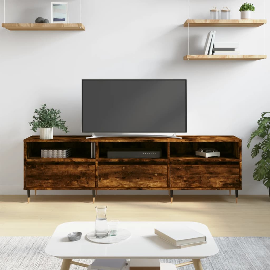 TV ormarić boja dimljenog hrasta 150x30x44,5 cm