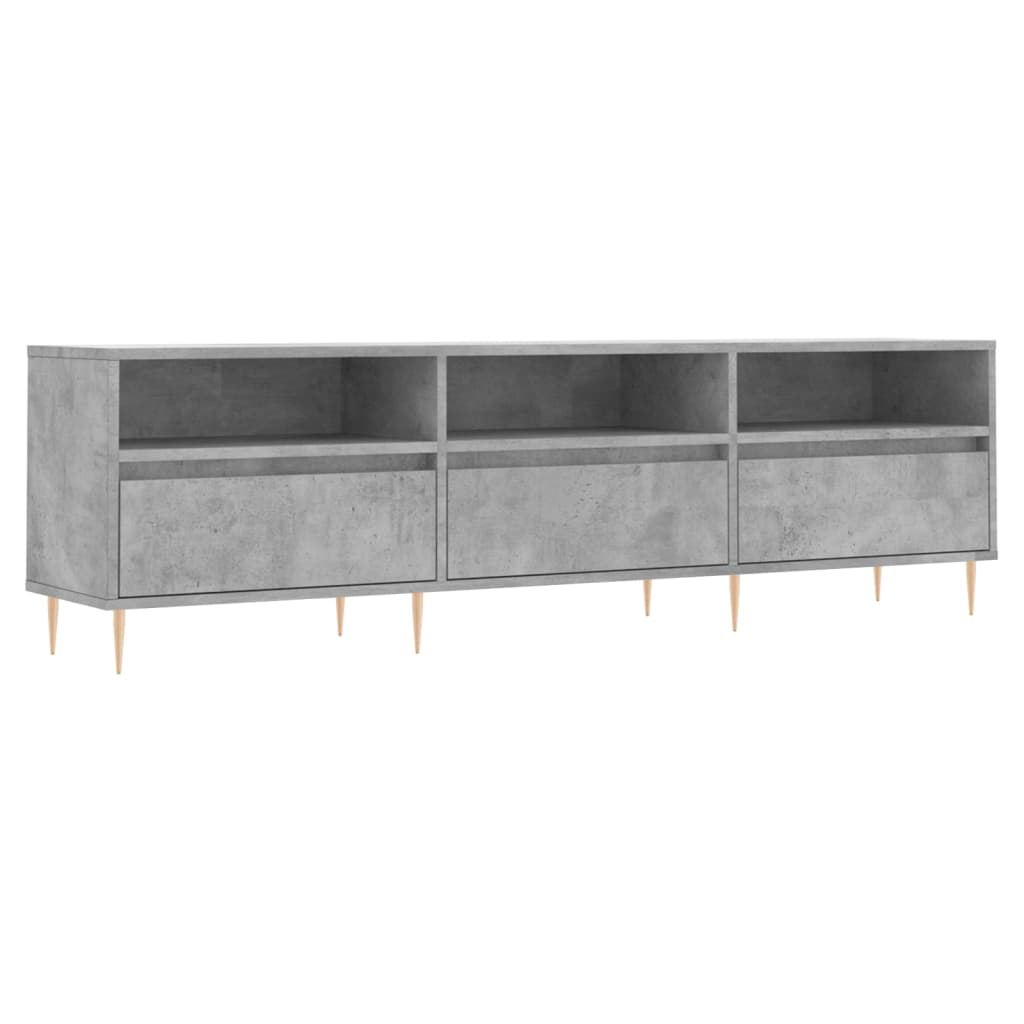 TV ormarić boja betona 150x30x44,5 cm od konstruiranog drva