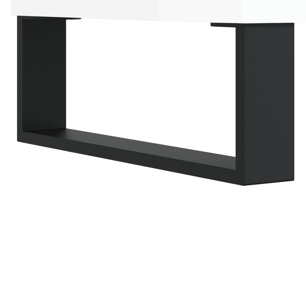 TV ormarić sjajni bijeli 150x30x44,5 cm od konstruiranog drva