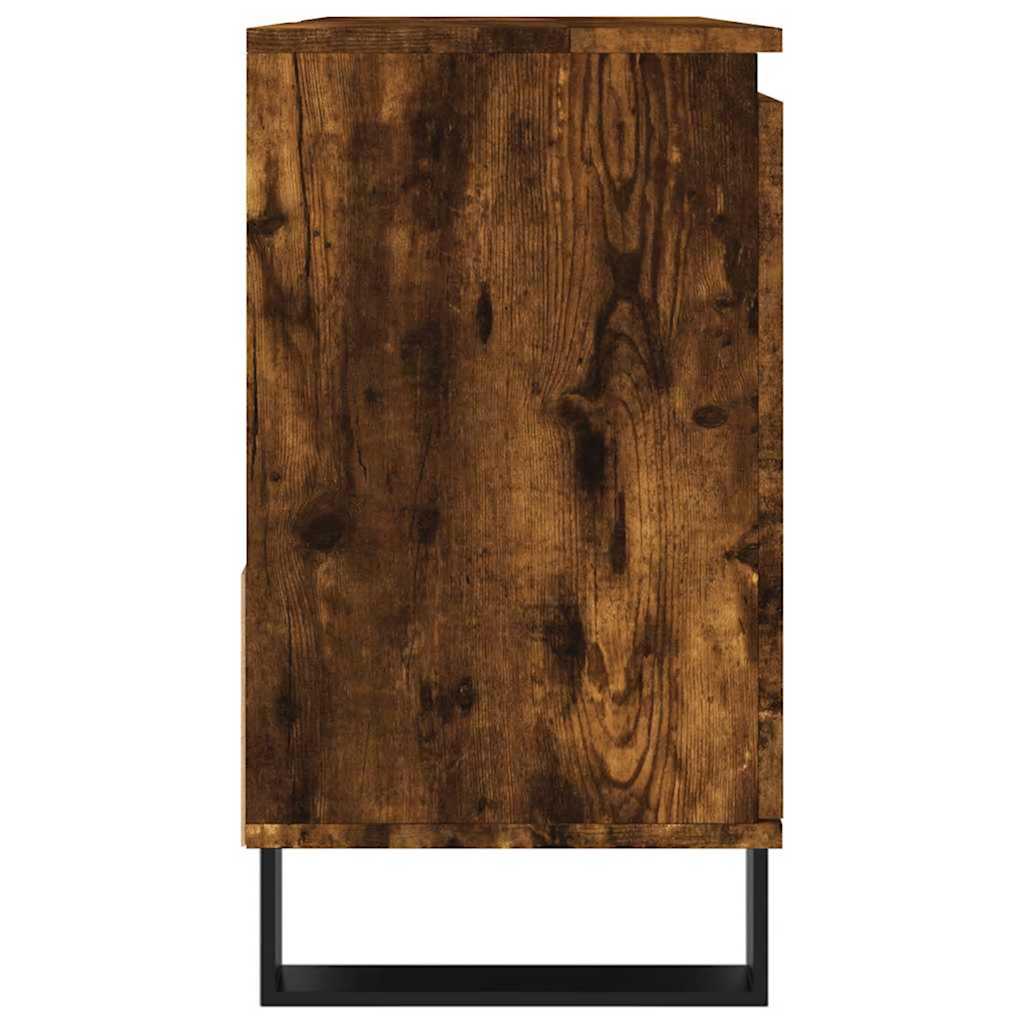 Kupaonski ormarić boja hrasta 65 x 33 x 60 cm konstruirano drvo
