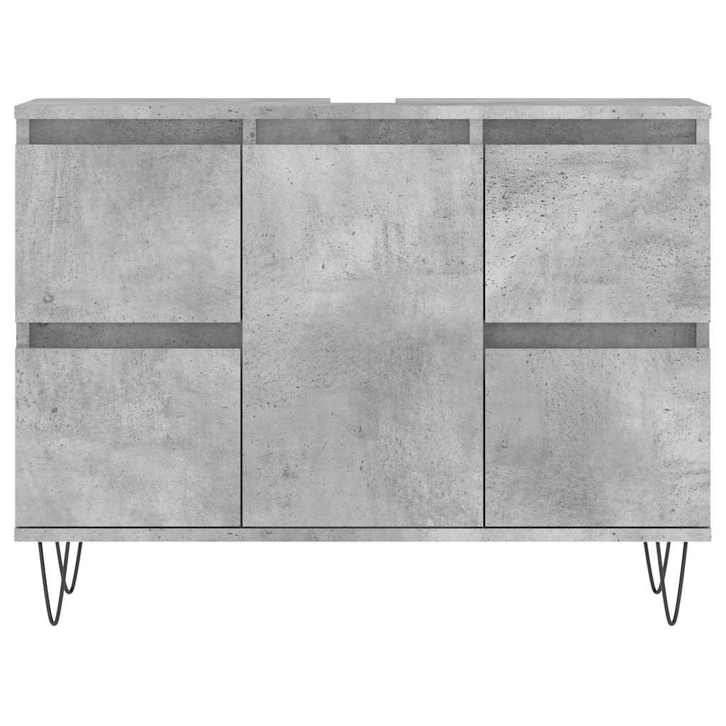 Kupaonski ormarić boja betona 80x33x60 cm od konstruiranog drva