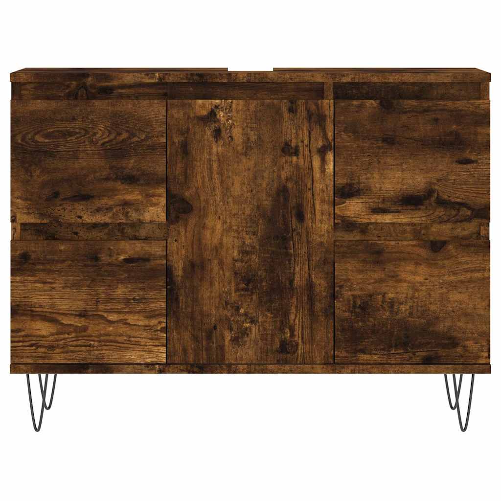 Kupaonski ormarić boja dimljenog hrasta 80 x 33 x 60 cm drveni
