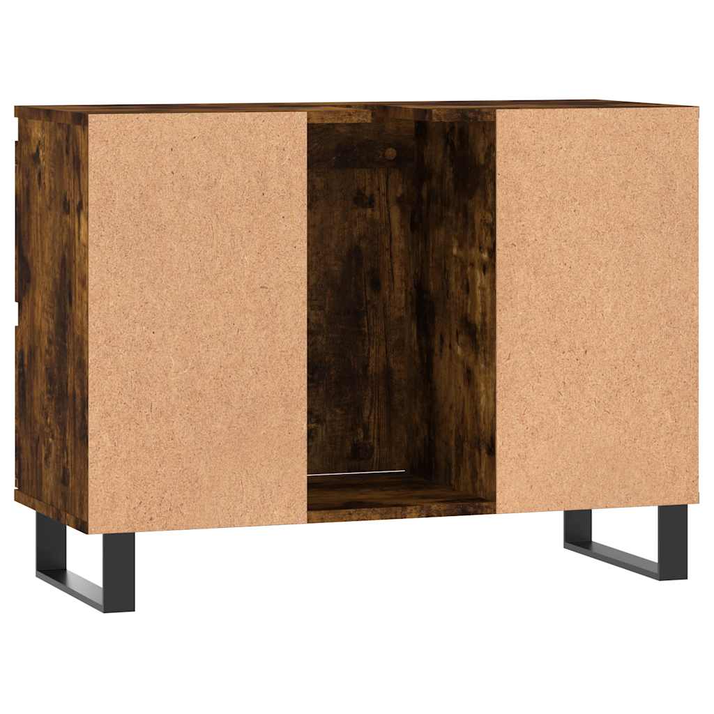 Kupaonski ormarić boja dimljenog hrasta 80 x 33 x 60 cm drveni