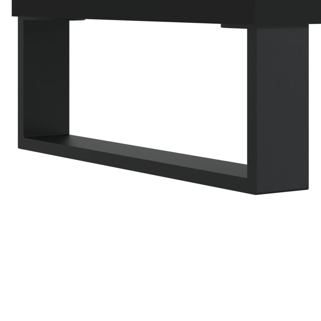 Ormarić za ploče crni 85 x 38 x 48 cm od konstruiranog drva