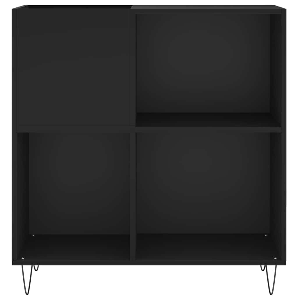 Ormarić za ploče crni 84,5 x 38 x 89 cm od konstruiranog drva