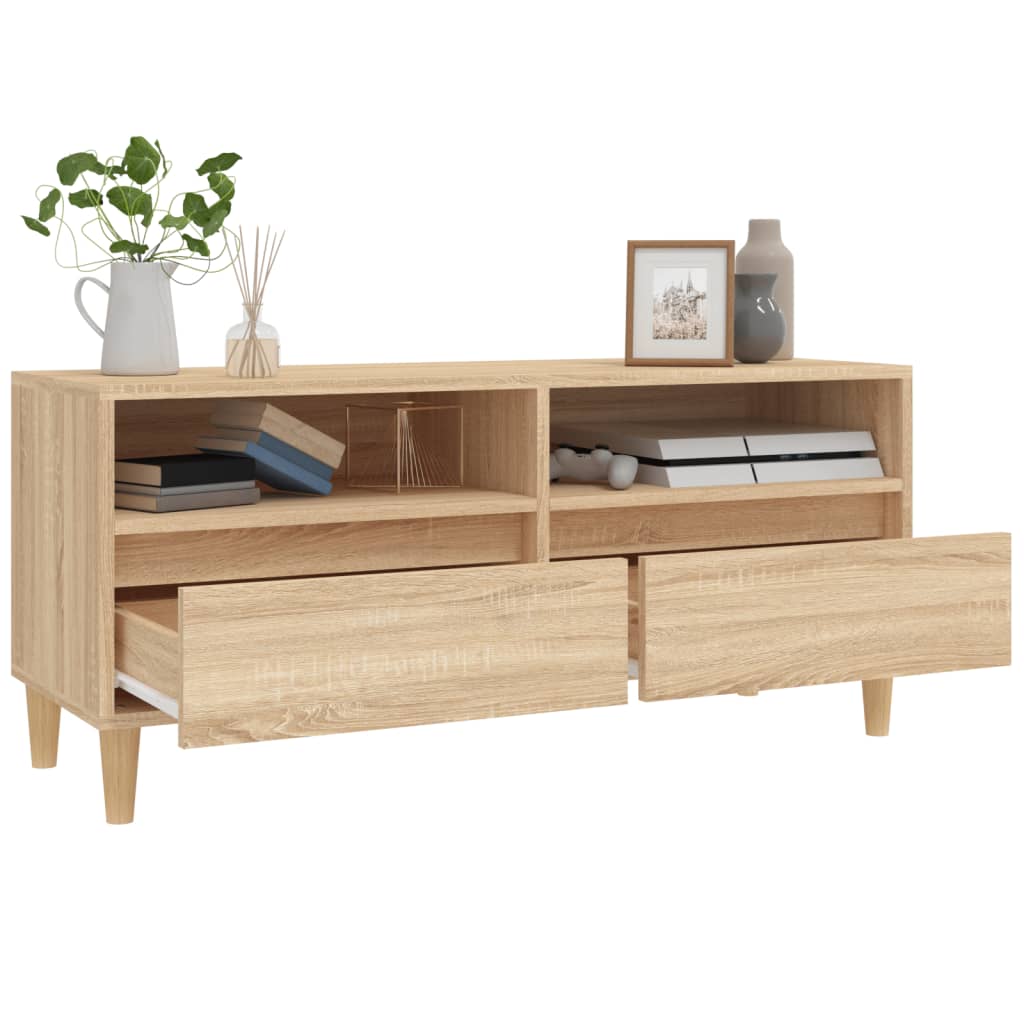 TV ormarić boja hrasta sonome 100x34,5x44,5cm konstruirano drvo
