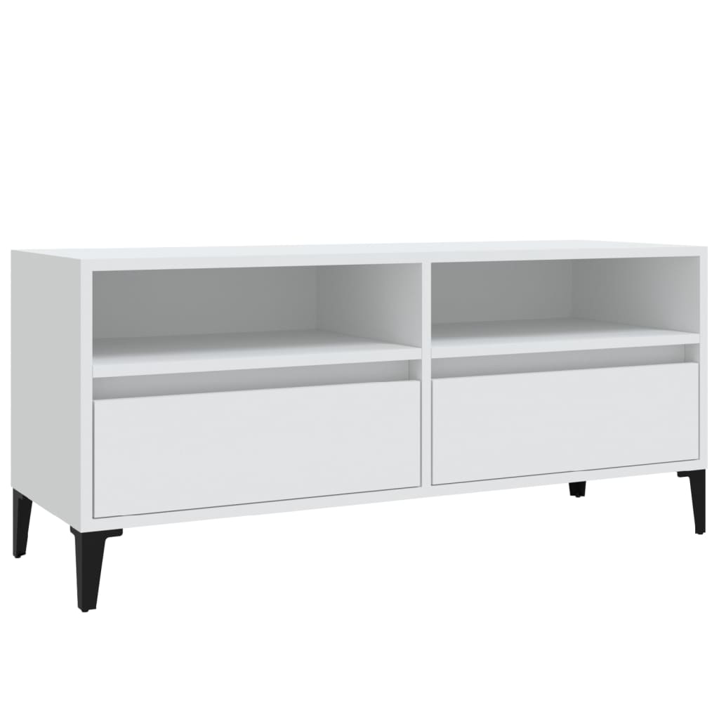 TV ormarić bijeli 100 x 34,5 x 44,5 cm od konstruiranog drva