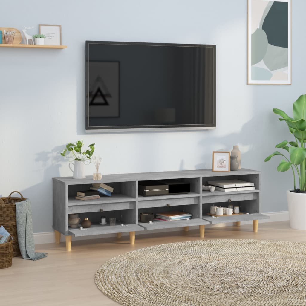 TV ormarić boja betona 150x30x44,5 cm od konstruiranog drva