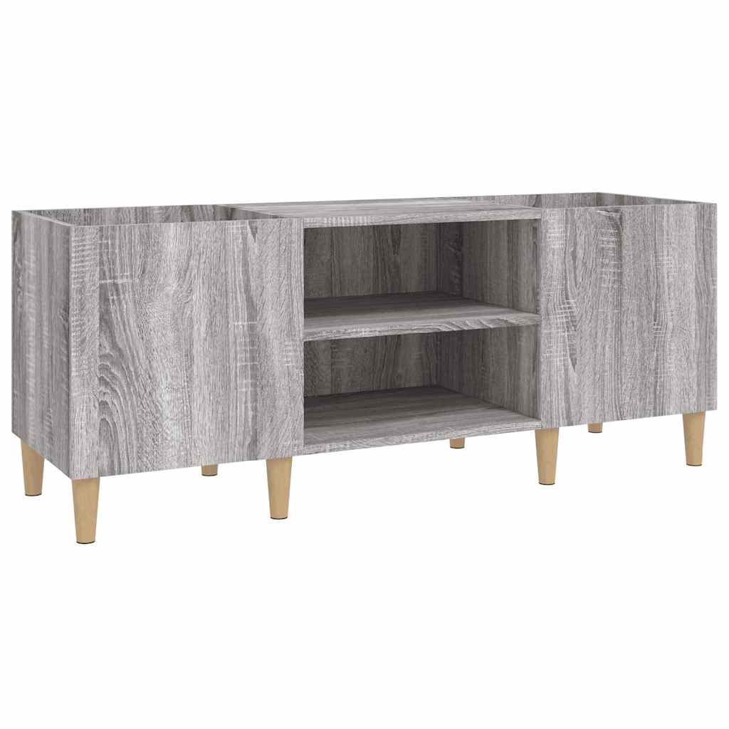 Ormarić za ploče boja hrasta 121 x 38 x 48 cm konstruirano drvo Siva