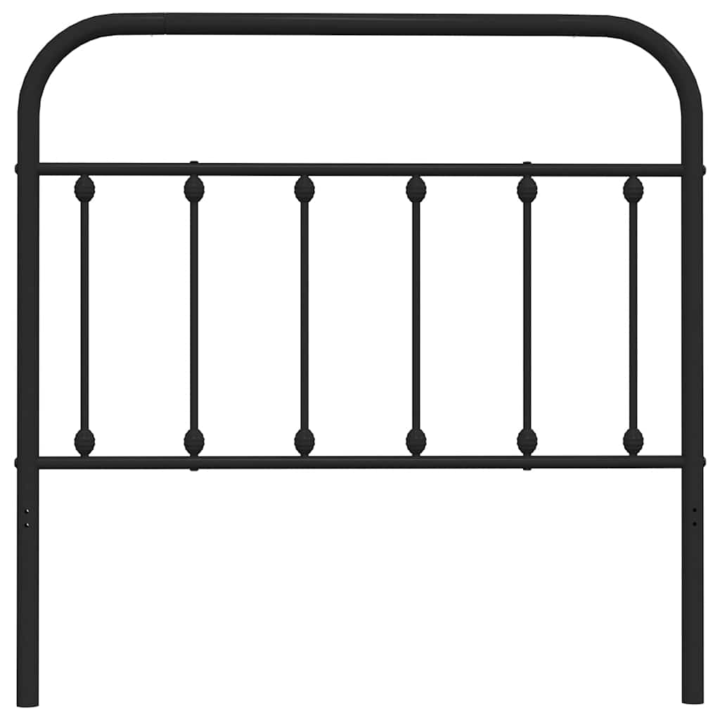 Metalno zamjensko uzglavlje crno 100 cm