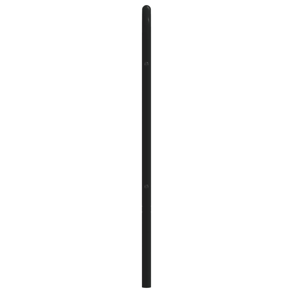 Metalno zamjensko uzglavlje crno 140 cm