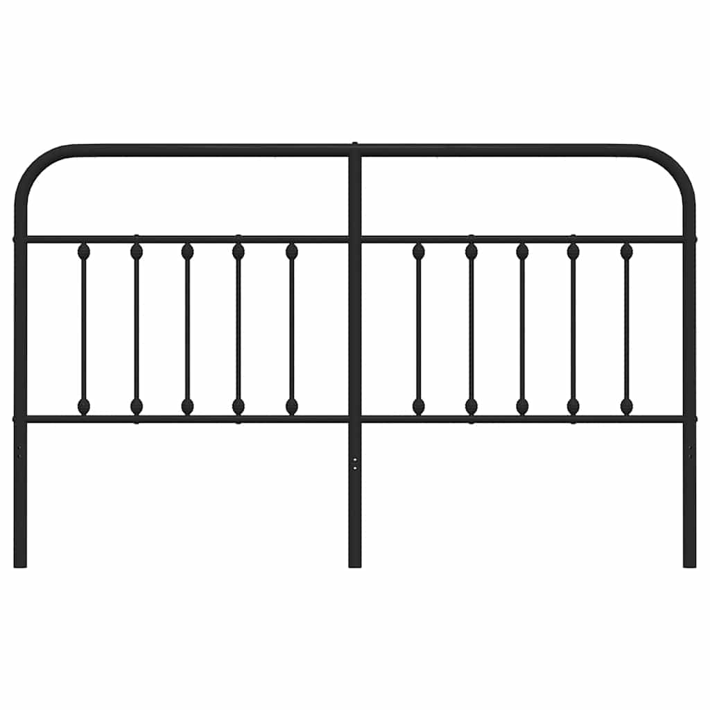 Metalno zamjensko uzglavlje crno 160 cm